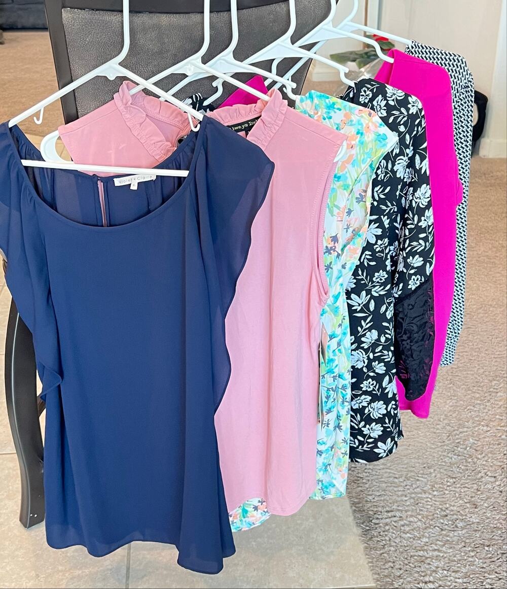 LOT of Women's Tops Blouse XL LC Lauren Conrad Adrianna Papell Adrienne Career
